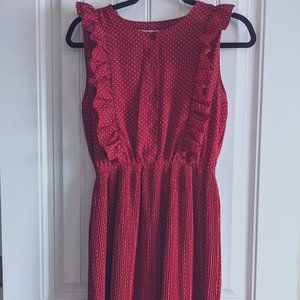 Polka Dot Red and White Dress